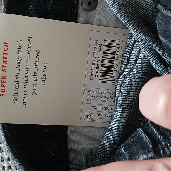 CAT & JACK High Rise Straight Ankle Length Super Stretch Faded Black Jeans NWT - Picture 4 of 6